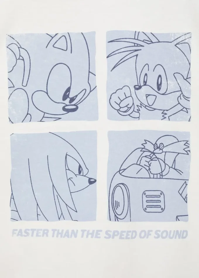 T-shirt en coton Sonic T-shirt en coton Sonic