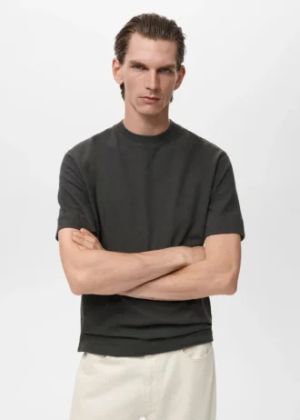 T-shirt en coton texturé