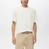 T-shirt en coton texturé