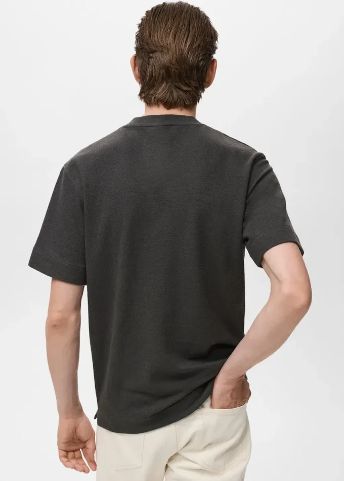 T-shirt en coton texturé
