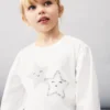 T-shirt en coton à étoiles