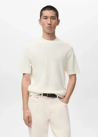 T-shirt en coton tricoté