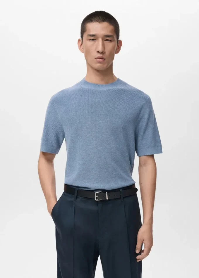 T-shirt en coton tricoté