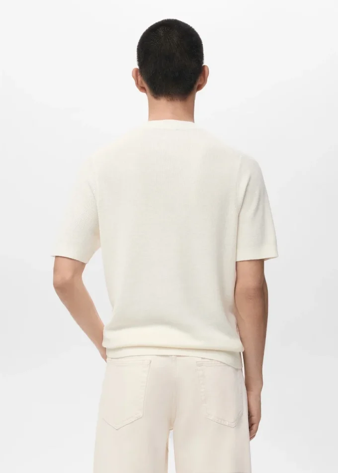 T-shirt en coton tricoté