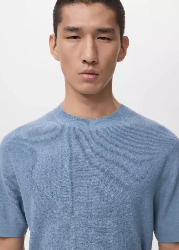 T-shirt en coton tricoté