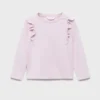 T-shirt en coton à volants