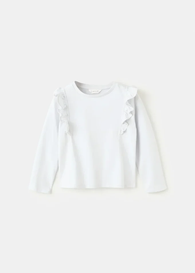 T-shirt en coton à volants