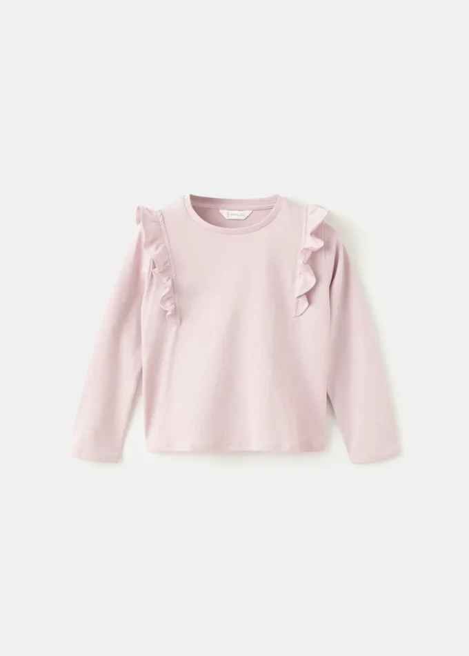 T-shirt en coton à volants