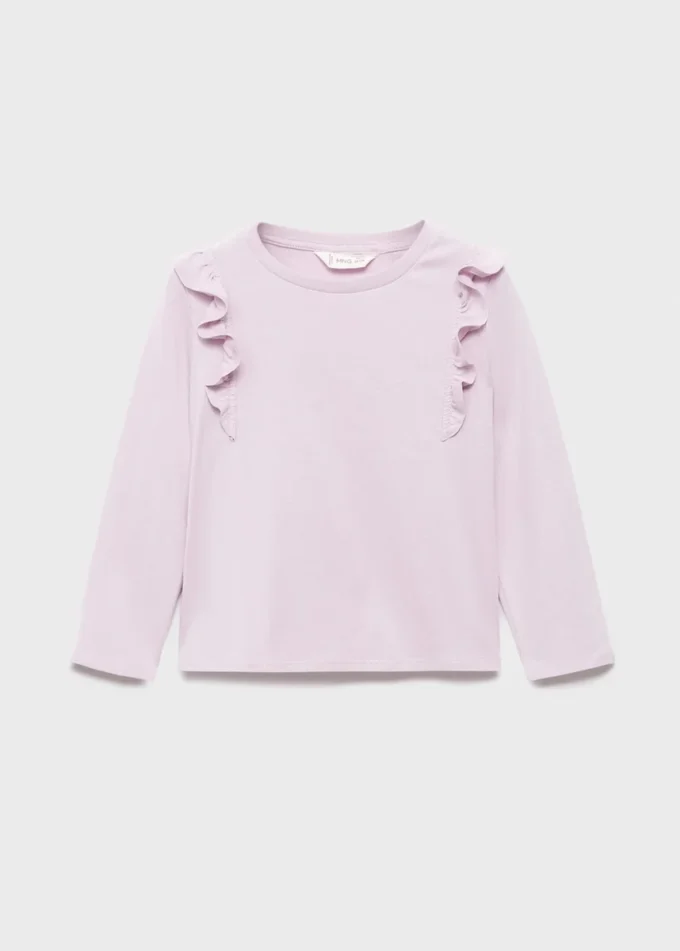 T-shirt en coton à volants