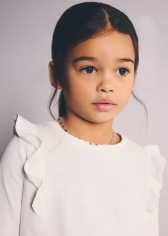 T-shirt en coton à volants