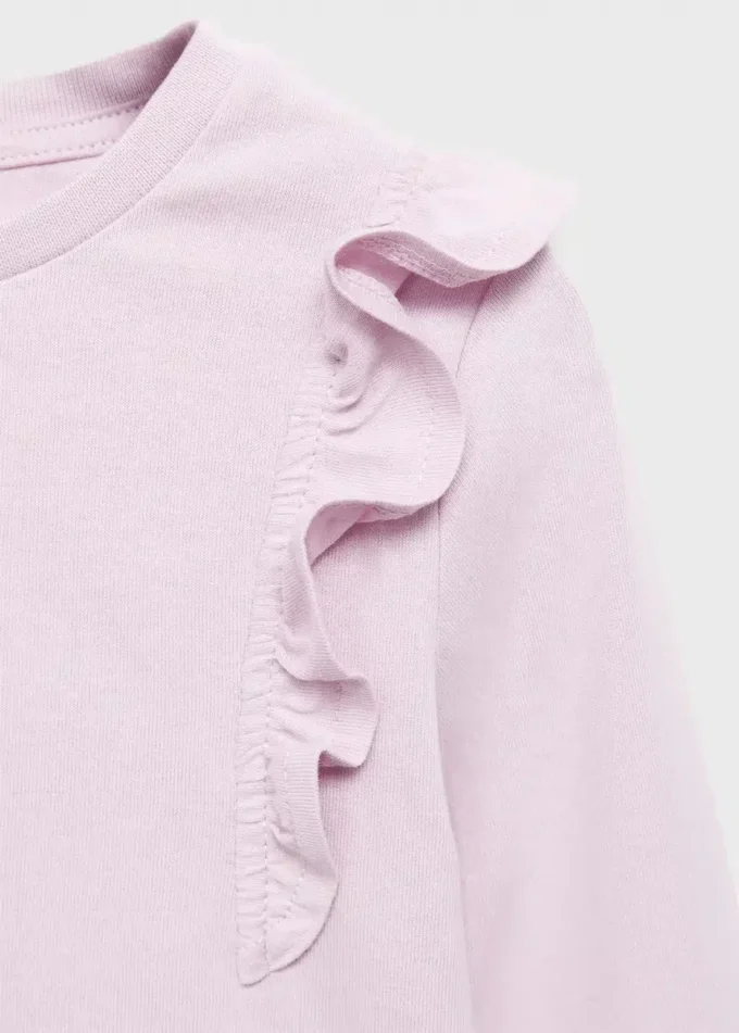 T-shirt en coton à volants