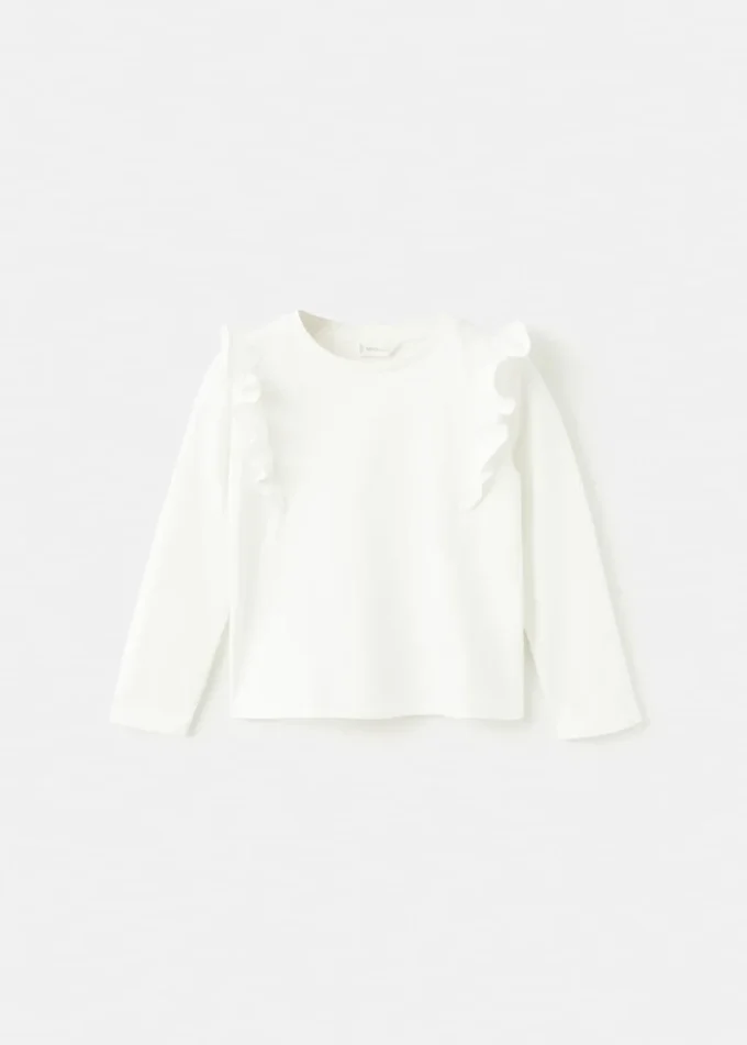 T-shirt en coton à volants