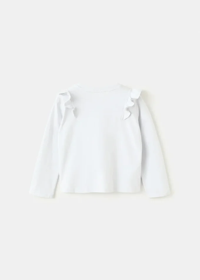 T-shirt en coton à volants