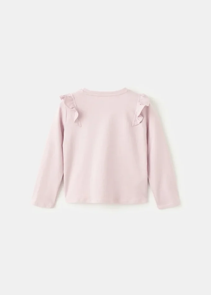 T-shirt en coton à volants