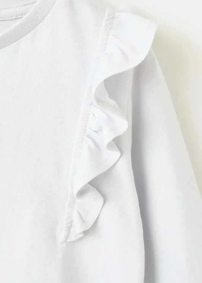 T-shirt en coton à volants