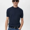 T-shirt en maille côtelée