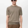 T-shirt en maille côtelée