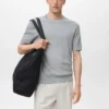 T-shirt en maille côtelée