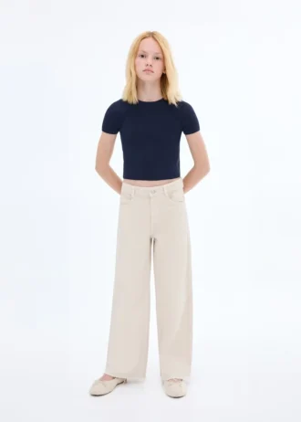 T-shirt en maille côtelée