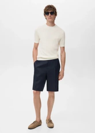 T-shirt en maille côtelée
