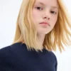 T-shirt en maille côtelée