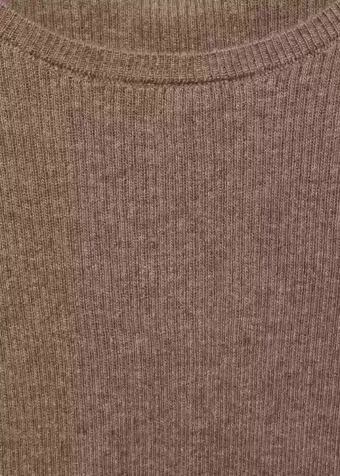 T-shirt en maille côtelée