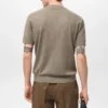 T-shirt en maille côtelée