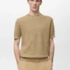 T-shirt en tricot 100 % coton