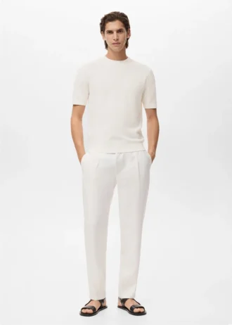 T-shirt en tricot 100 % coton