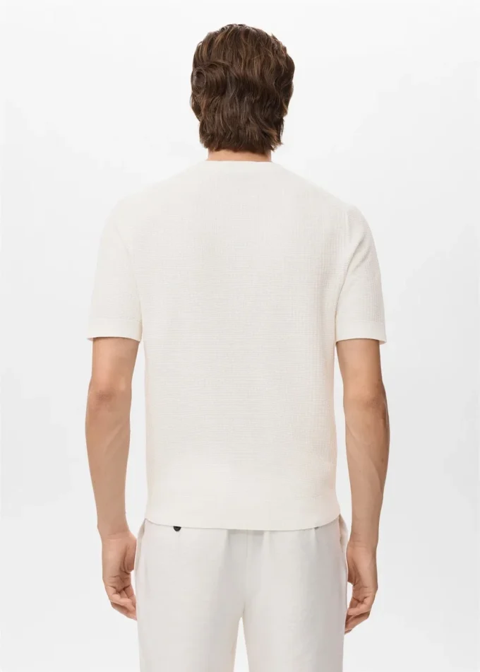 T-shirt en tricot 100 % coton
