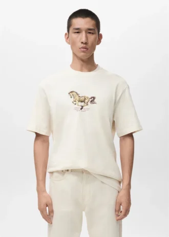 T-shirt imprimé 100 % coton