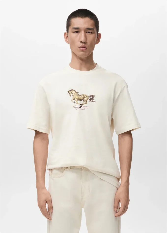 T-shirt imprimé 100 % coton