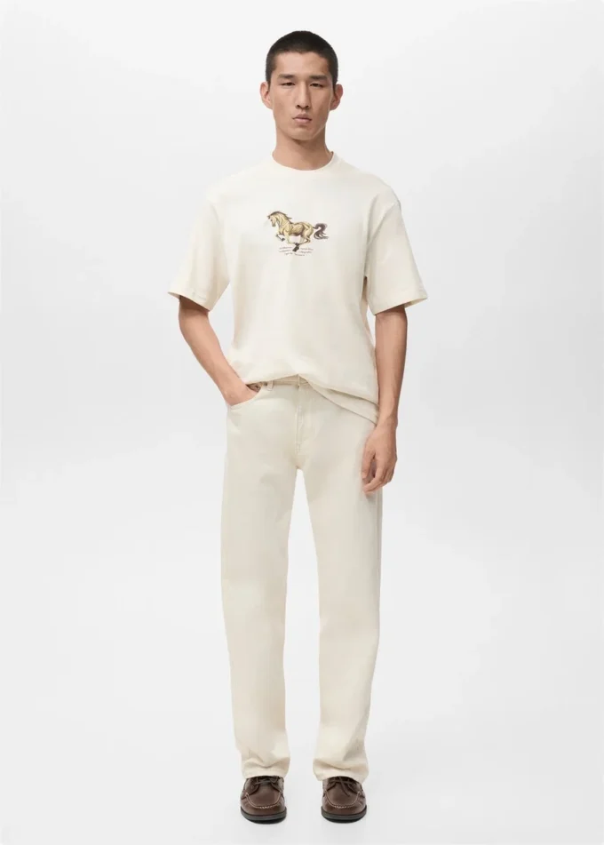 T-shirt imprimé 100 % coton