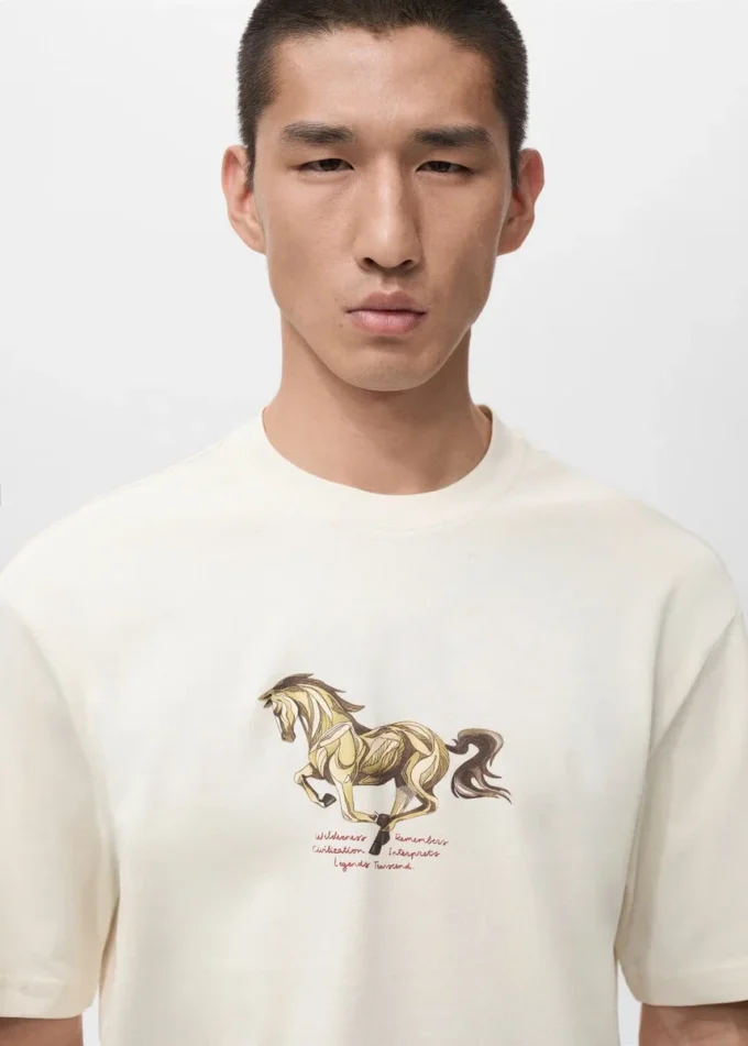 T-shirt imprimé 100 % coton