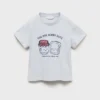 T-shirt imprimé avec détails en relief