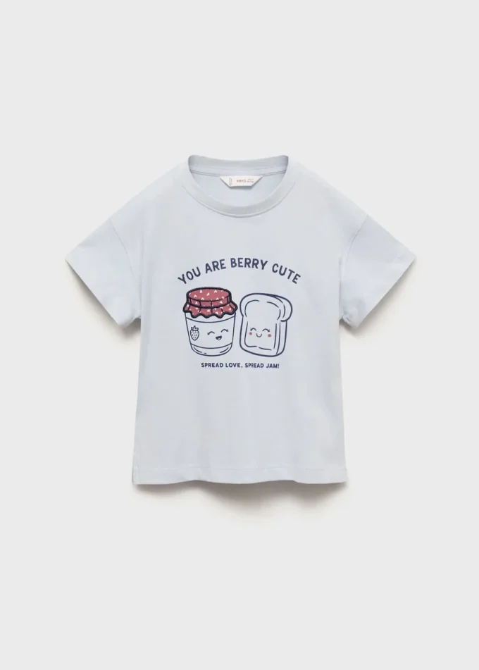 T-shirt imprimé avec détails en relief