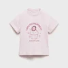 T-shirt imprimé avec détails en relief
