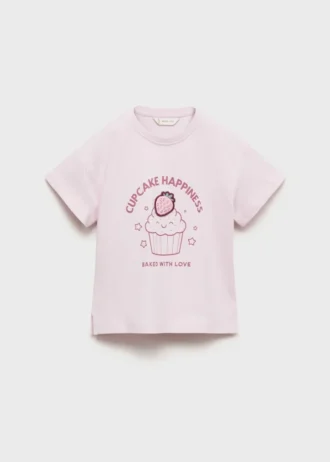 T-shirt imprimé avec détails en relief