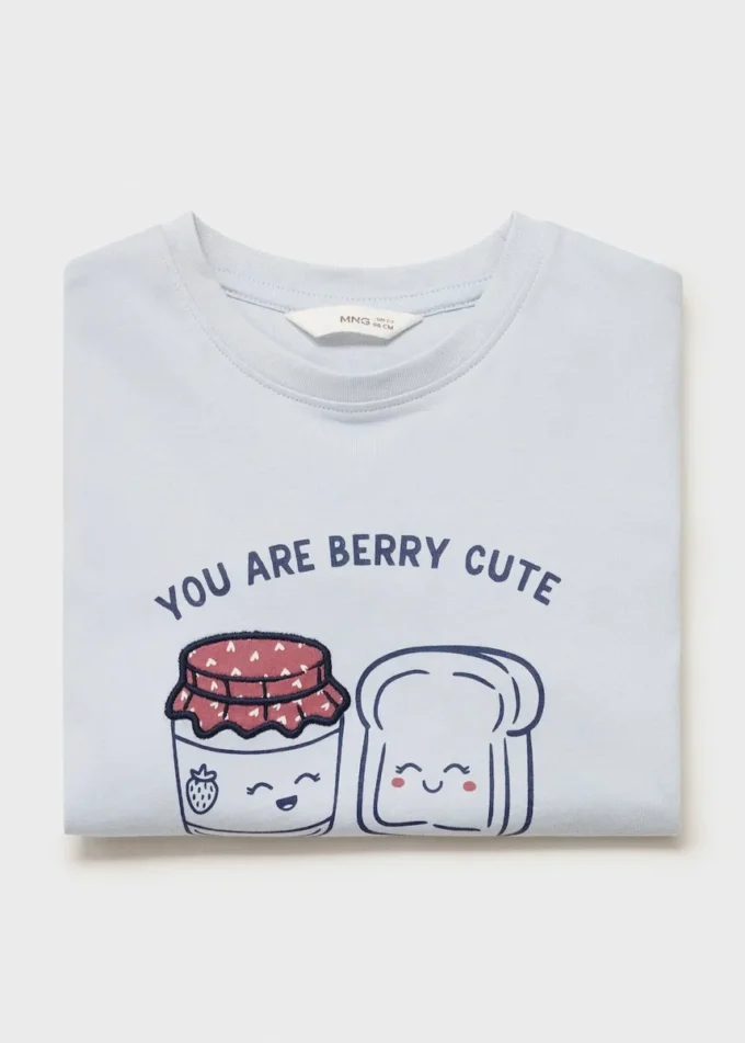 T-shirt imprimé avec détails en relief