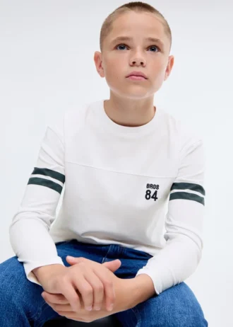 T-shirt imprimé brodé