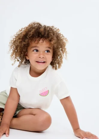 T-shirt imprimé brodé