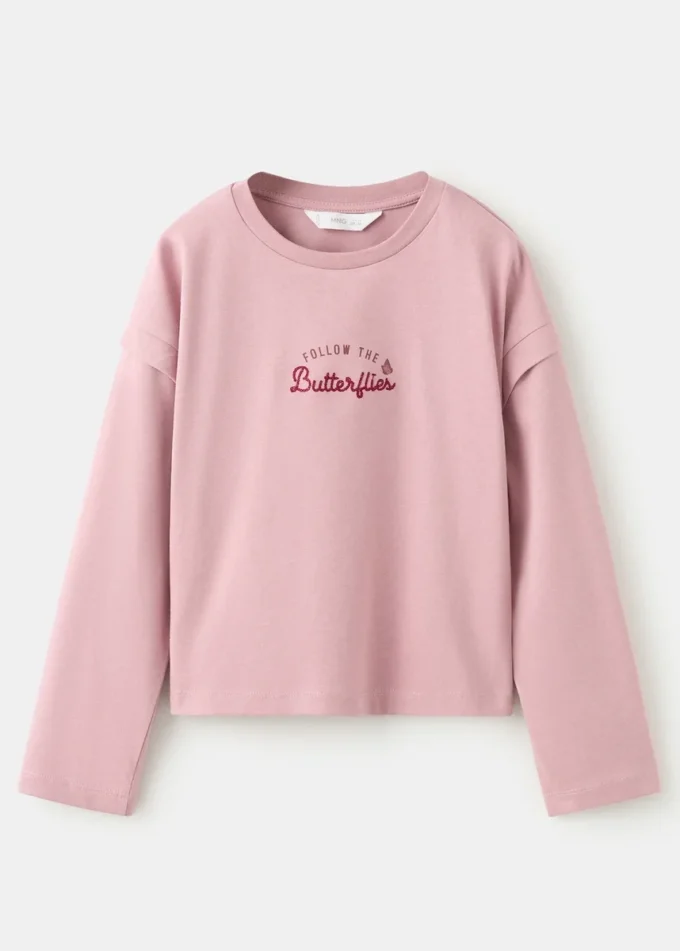 T-shirt imprimé brodé