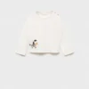 T-shirt imprimé brodé