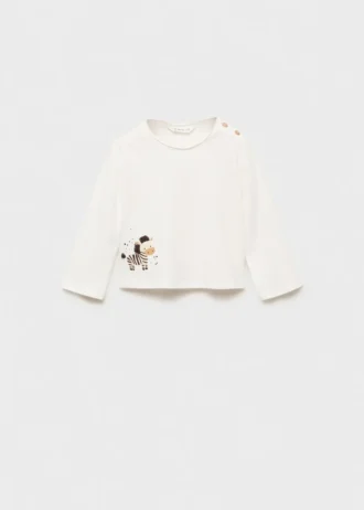 T-shirt imprimé brodé