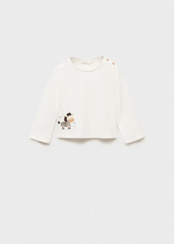 T-shirt imprimé brodé