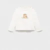 T-shirt imprimé brodé