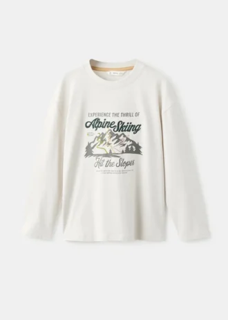 T-shirt imprimé brodé
