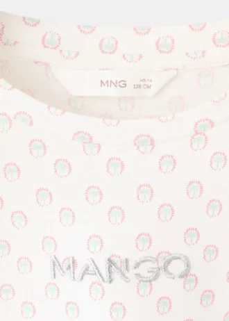 T-shirt imprimé brodé