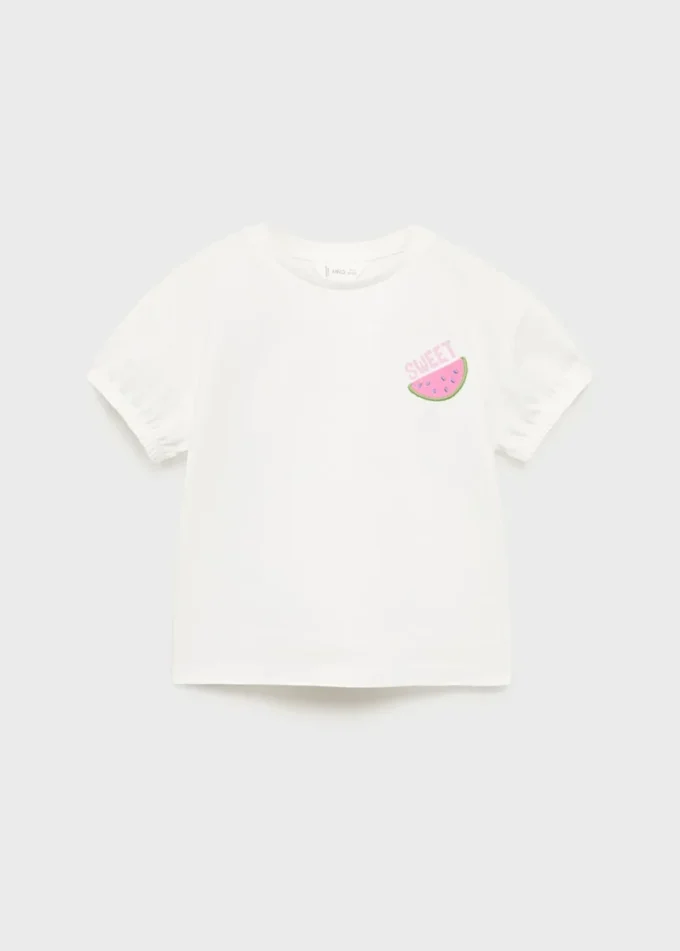 T-shirt imprimé brodé T-shirt imprimé brodé
