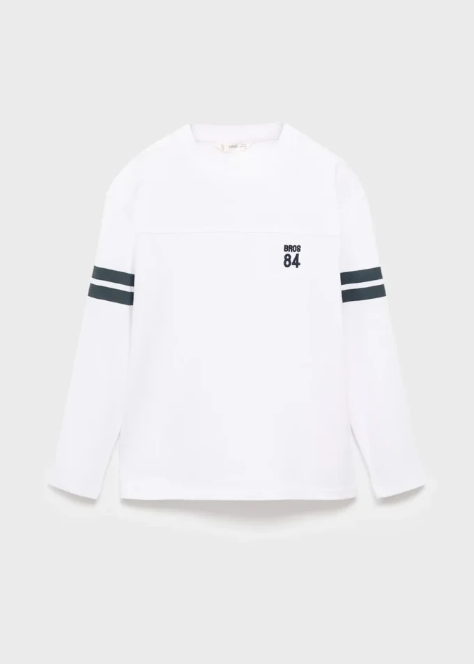 T-shirt imprimé brodé